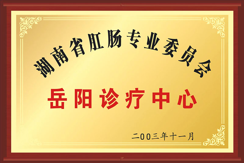 湖南省肛肠专业委员会岳阳诊疗中心