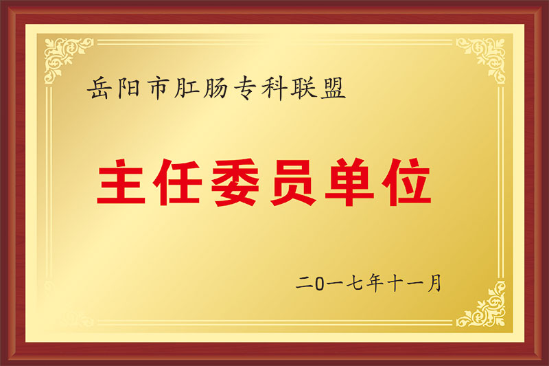 岳阳市肛肠专科联盟主任委员单位